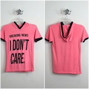 “I Don’t Care” Graphic hoodie T-shirt by On Fire